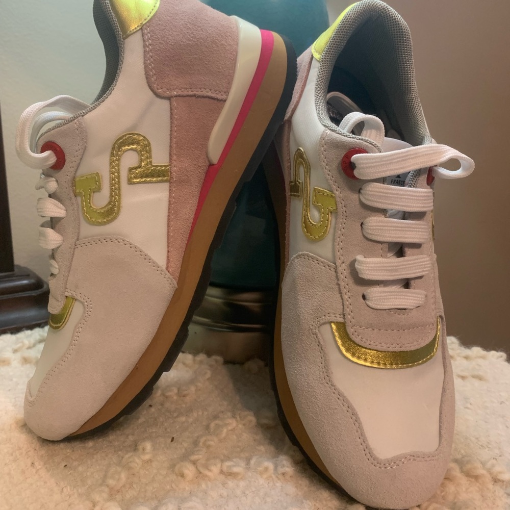 New without tags or box OPP France Suede Sneakers